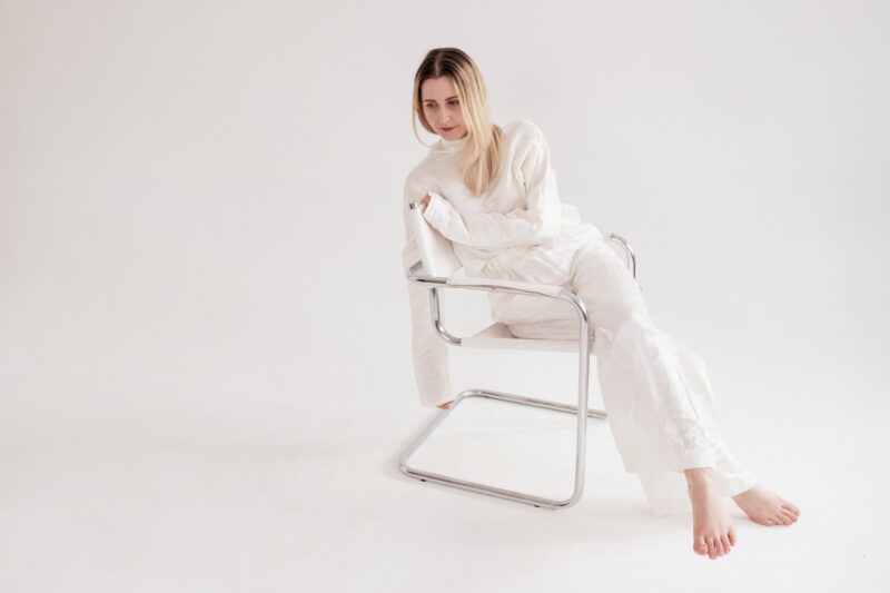 Silk/Linen Clothing Set - White - Image 5