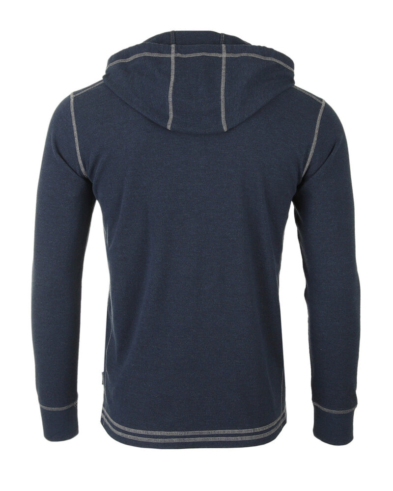 ZIMEGO Men's Thermal Long Sleeve Lightweight Fashion Hooded Henley - Image 4